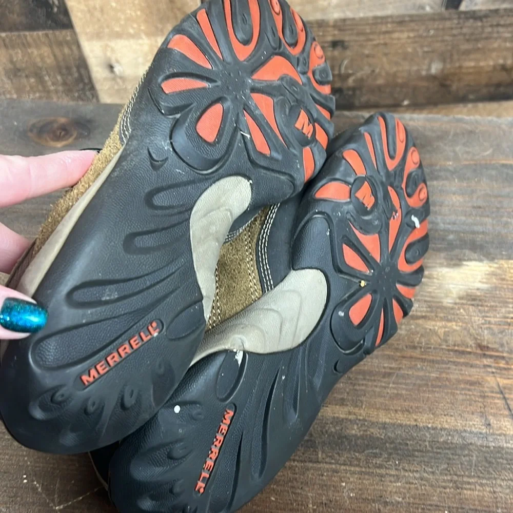 MERRELL Kangaroo Mimosa Rough Leather Glee‎ Hiking Trail Shoes Women's Size 7